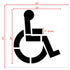 Handicap Parking Lot Stencil measurements thicker stroke width